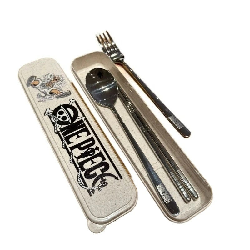 One Piece Portable Tableware Three-Piece Set