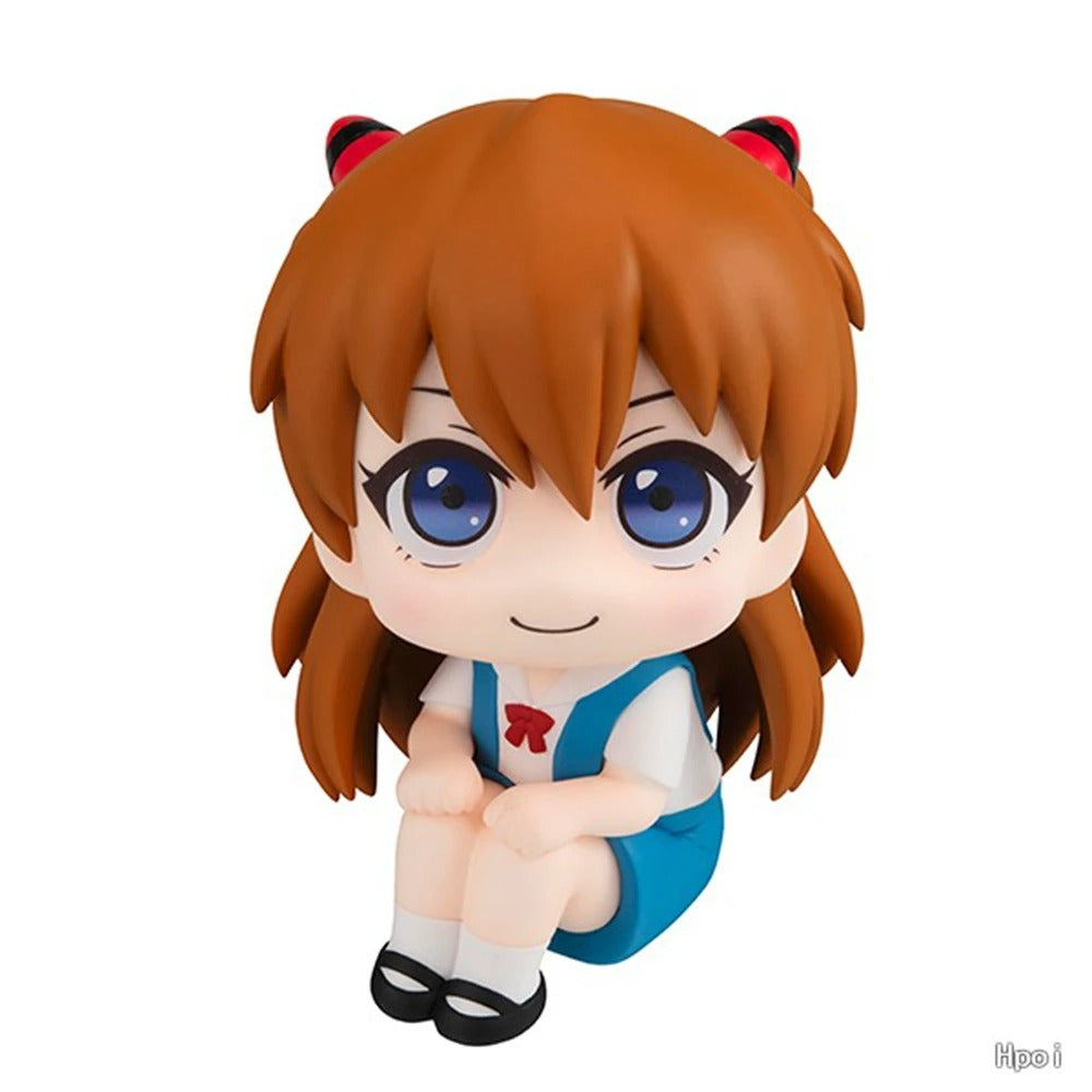 Anime Evangelion Souryuu Asuka and Ayanami Rei Statue