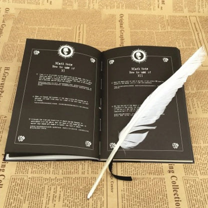 Boutique Feather Death Notebook
