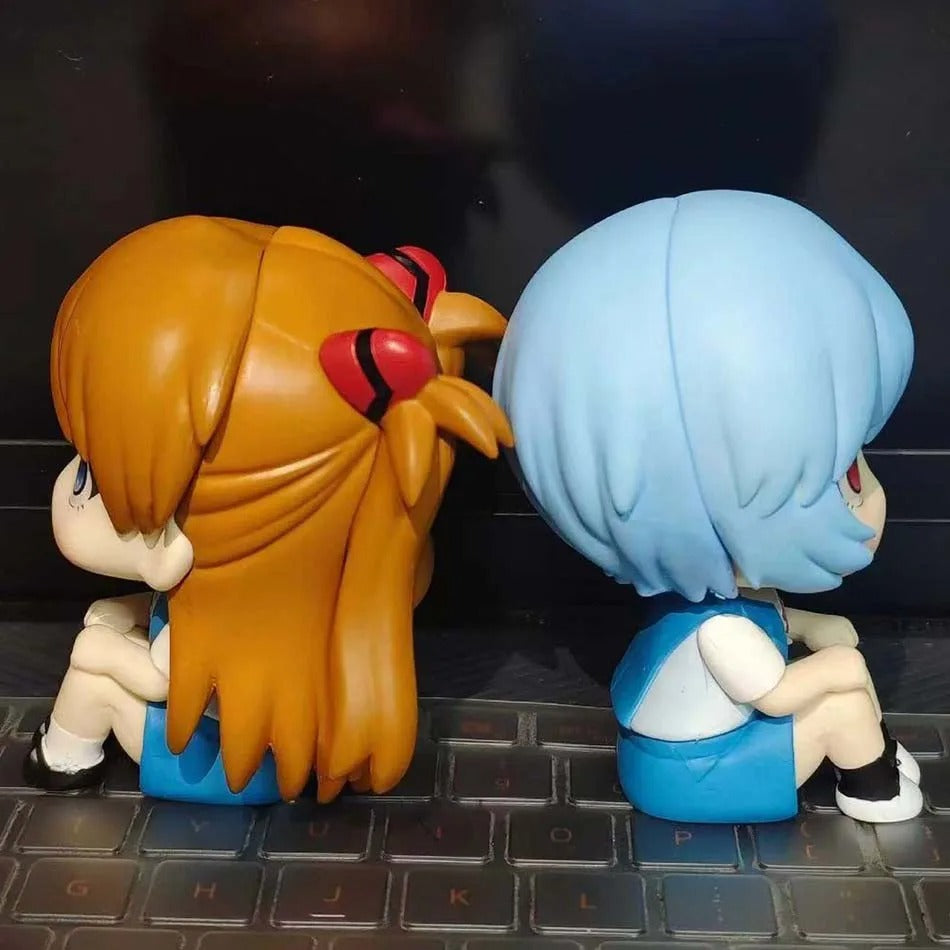 Anime Evangelion Souryuu Asuka and Ayanami Rei Toy Doll