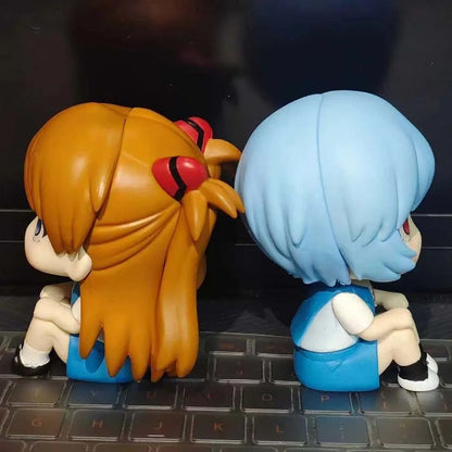 Anime Evangelion Souryuu Asuka and Ayanami Rei Toy Doll